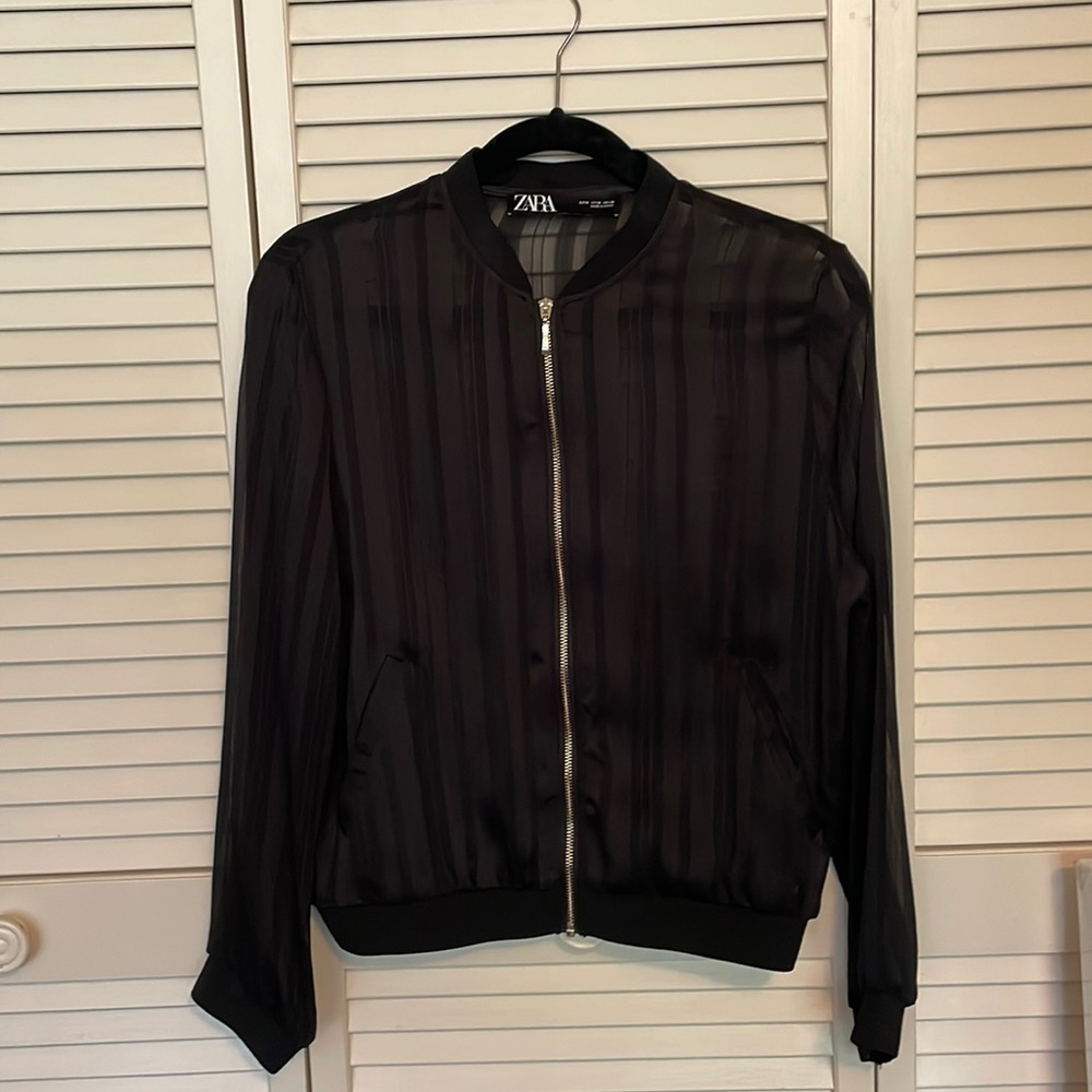 Sheer Bomber Jacket
